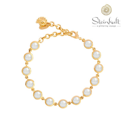 Flexible Bracelet Delphia with  Freshwater Pearls