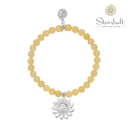 Stone bracelet with sun "Nephele"