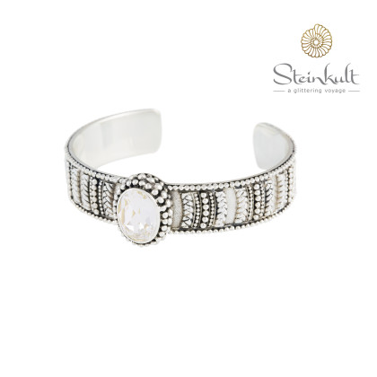 Cuff "Brenda" Swarovski Oval Crystal