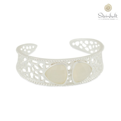 Cuff "Zahaara" White Onyx