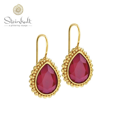 Earrings "Amber" Swarovski Samba Red