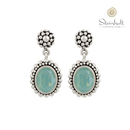 Earrings "Brenda" Swarovski Oval Pacific Opal