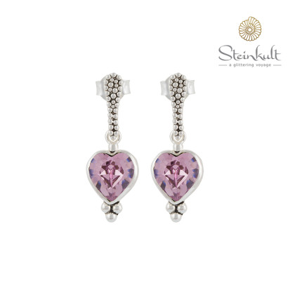 Earrings "Love" Swarovski Light Amethyst
