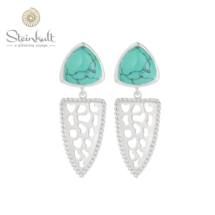 Earrings "Alemee" with semiprecious stone