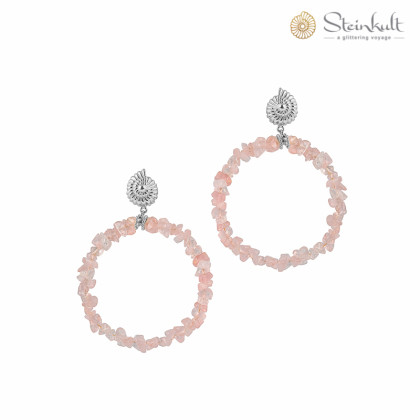 Earhoops with Gemstones "Jessie"