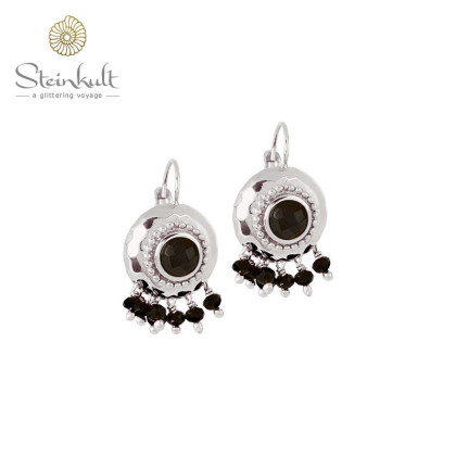 Earrings with stones and facetted beads "Amalia"