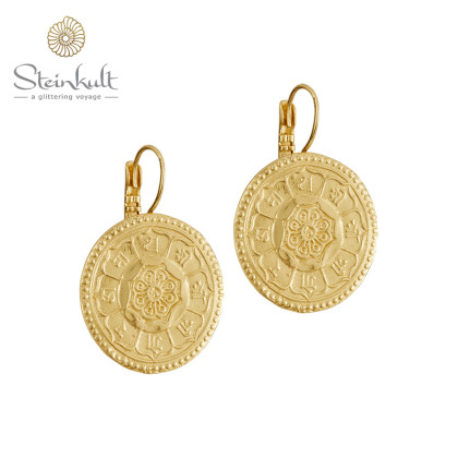 Earrings with coin "Ornella"
