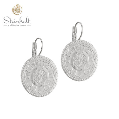Earrings with coin "Ornella"