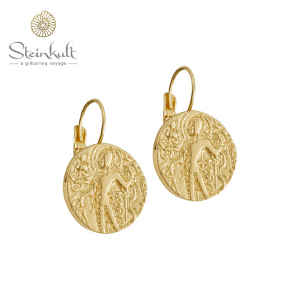 Earrings with coin "Valentina"