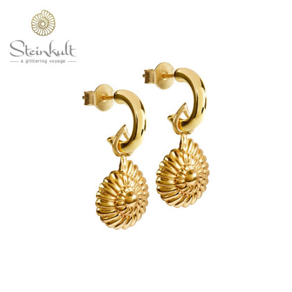 Earhoops Nautilus Shell "Sandy"