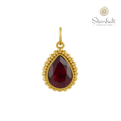 Pendant "Amber" Drop Swarovski Siam