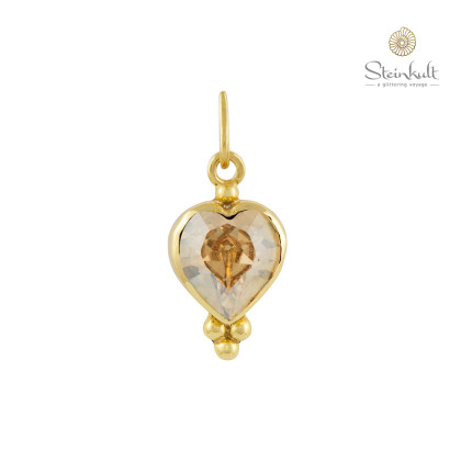 Pendant "Love" Swarovski Crystal Golden Shadow

