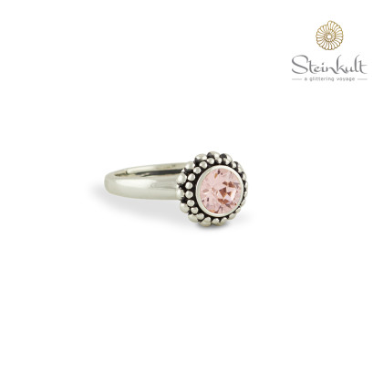 Ring "Sheila" with round Swarovski Vintage Rose