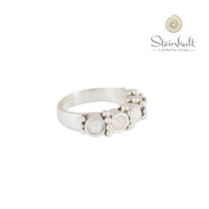 Ring "Mia" Swarovski White Opal